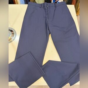 Off-White Men's Tech-Wool Slim Pants Sierra Leone Dark Blue Dress Pants 34x34